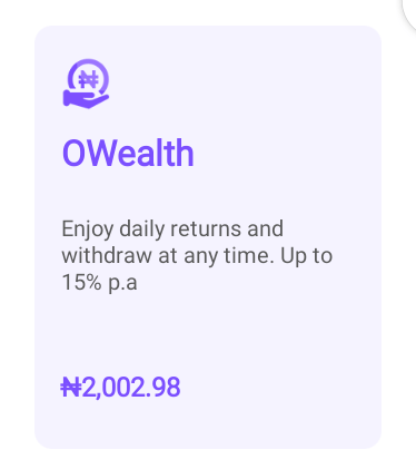 How to invest in Opay Owealth