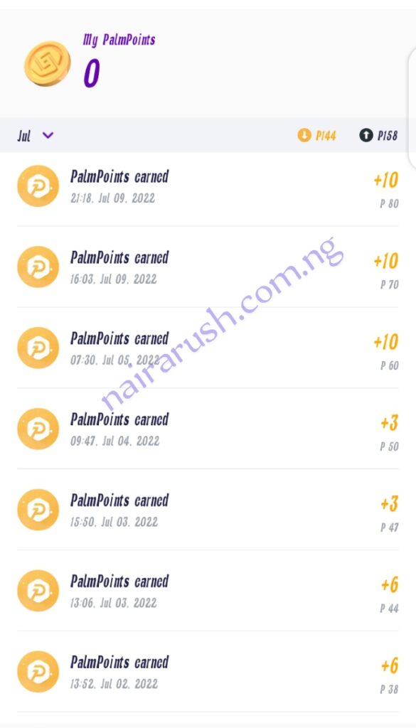 How to earn PalmPay points