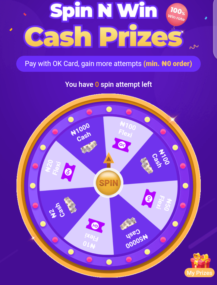 Earn money on PalmPay spinning