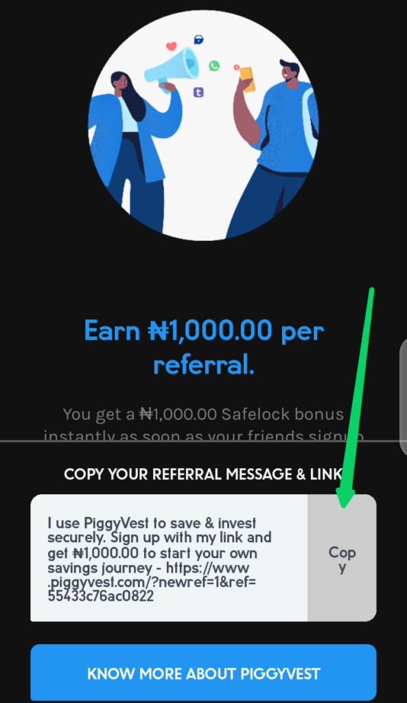 Piggyvest referral code