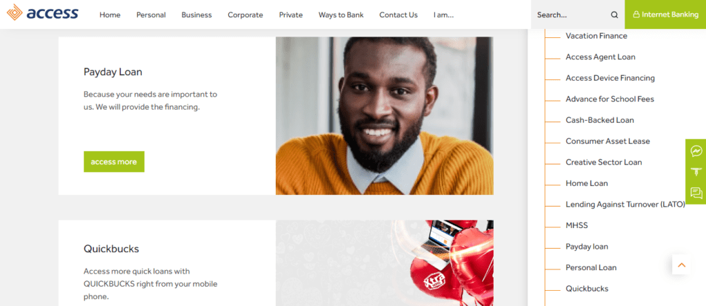Access Bank loan