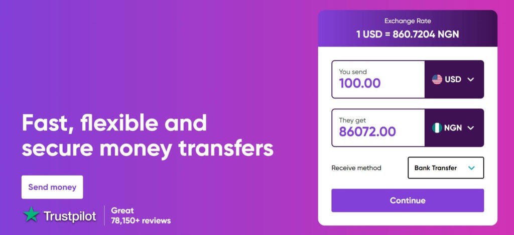 apps to send money to Nigeria bank account